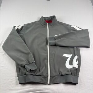 Walgreens Jacket Mens Large Gray Full Zip Uniform Employee Windbreaker Adult